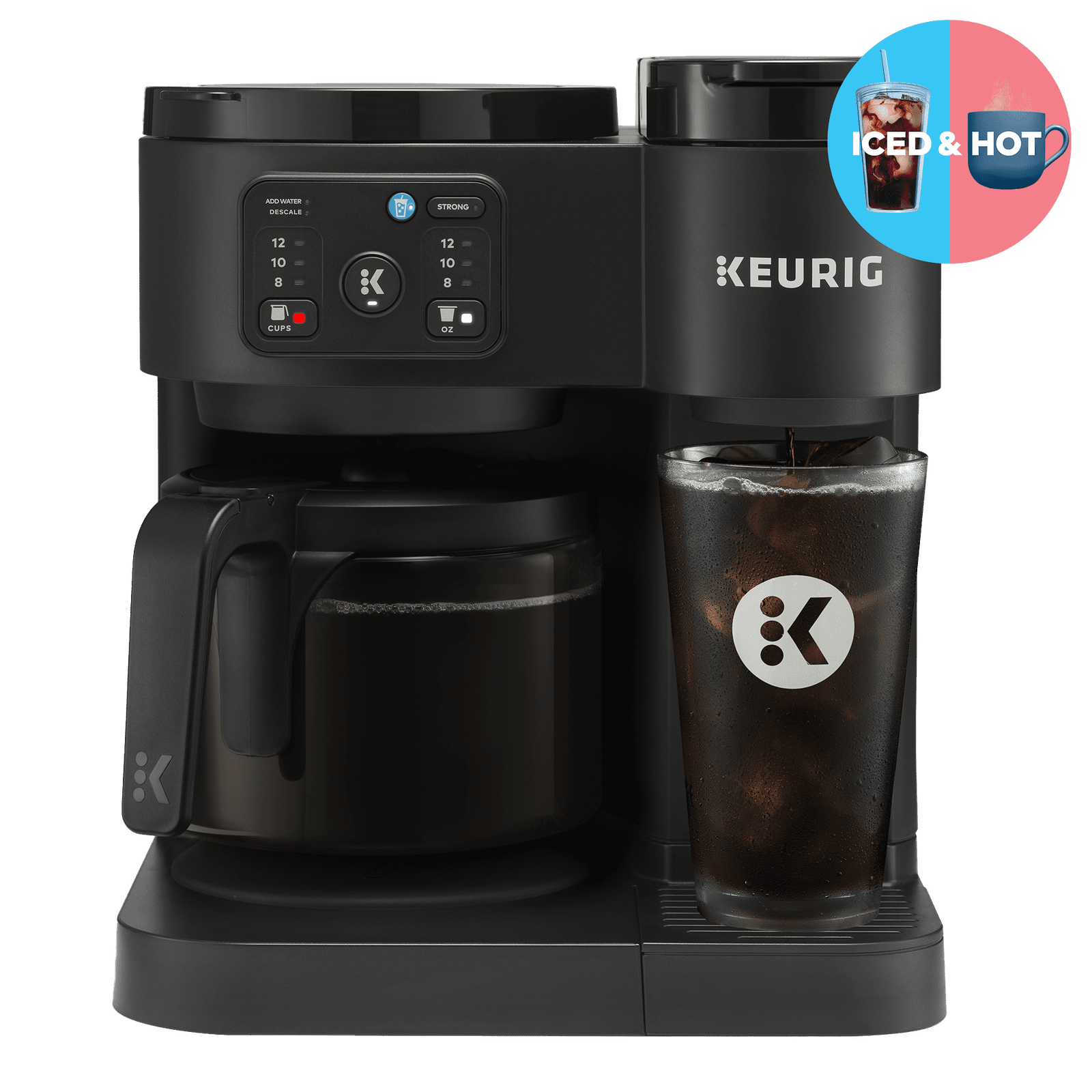 Keurig K-Duo Essentials Hot & Iced Single Serve K-Cup Pod & Carafe