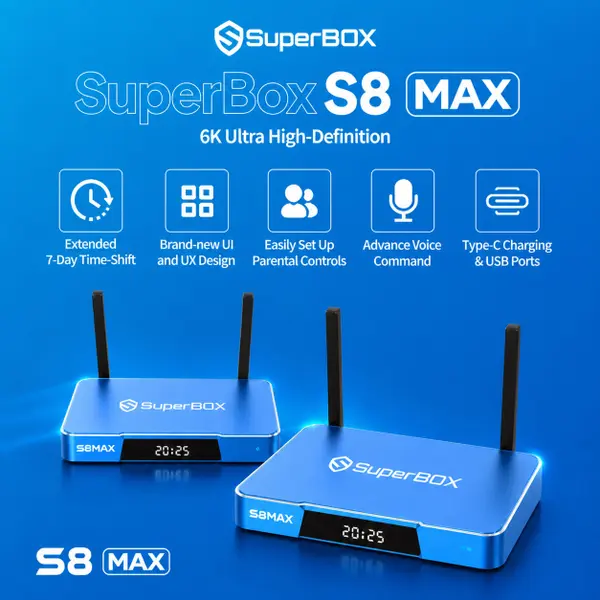 SuperBox S8 MAX 6K Android 12 TV Box