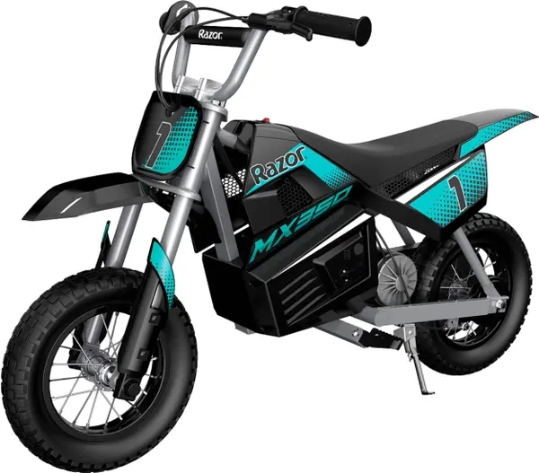 Razor Dirt Rocket MX650 Electric Dirt Bike, Black/Teal