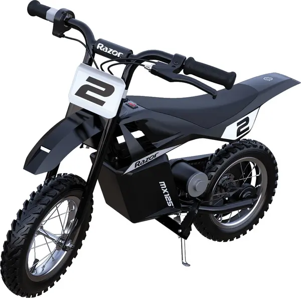 Razor Dirt Rocket MX125 Electric-Powered Dirt Bike - Black with Decal