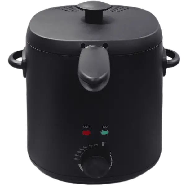 Mainstays Matte Black 2-Quart 1000W Electric Deep Fryer with