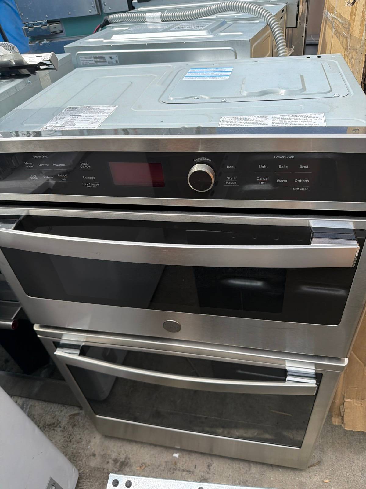 GE JK3800SHSS-27" BI SGL EL WO W/MW SS
